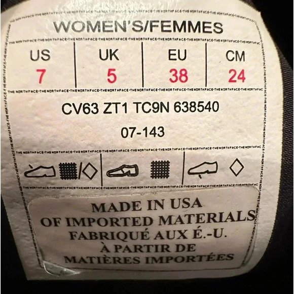 The North Face Black Snow Boots Women's - Size 7 - Picture 10 of 10